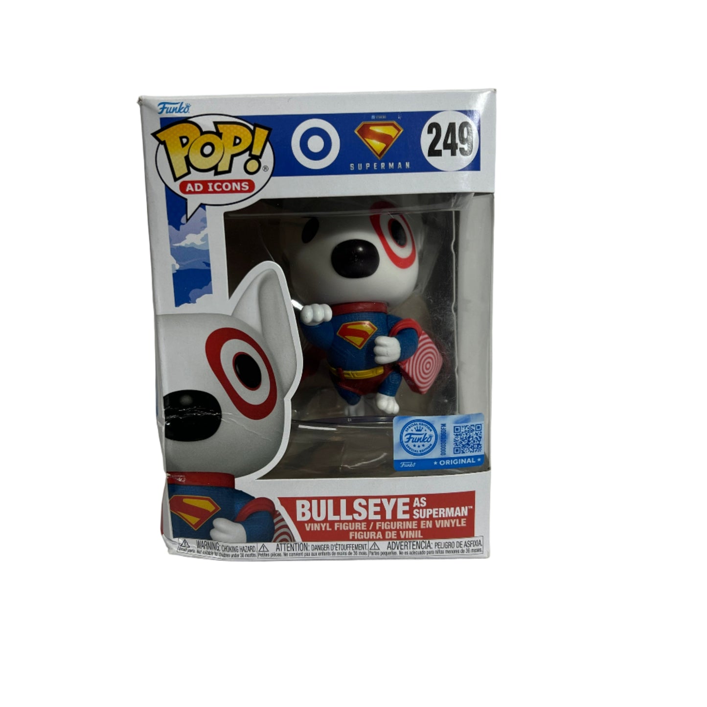Funko Pop Bullseye as Superman Box