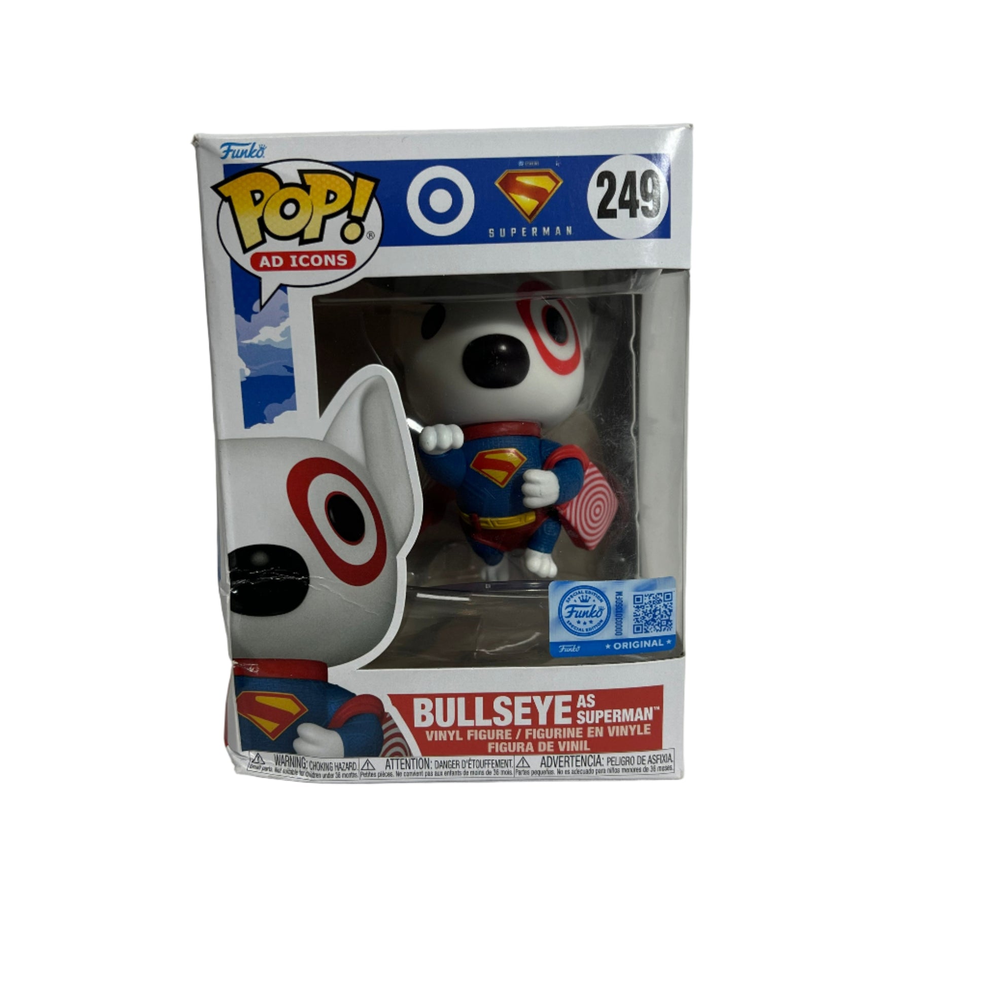 Funko Pop Bullseye as Superman Box