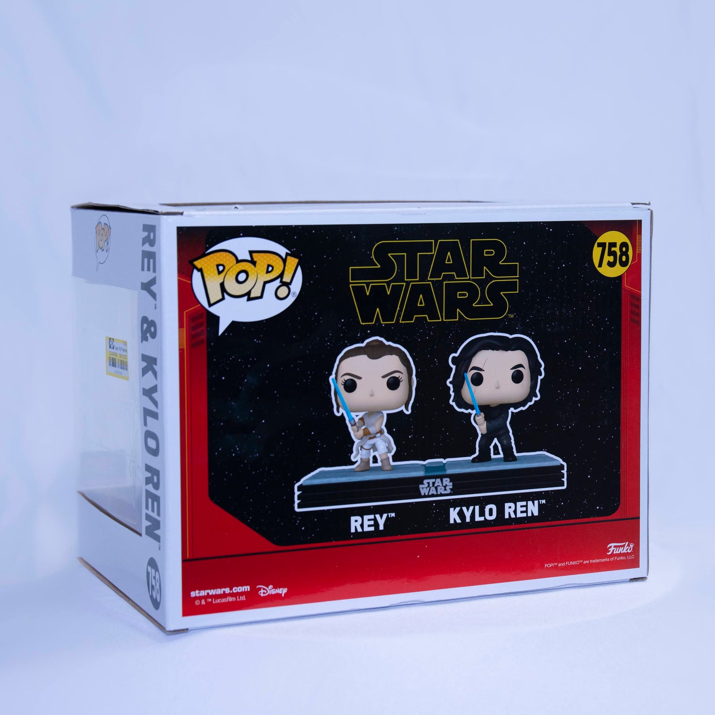 Funko Pop Rey and Kylo Ren Box Back