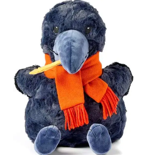 Gigglespace Crow with Scarf Plush Toy