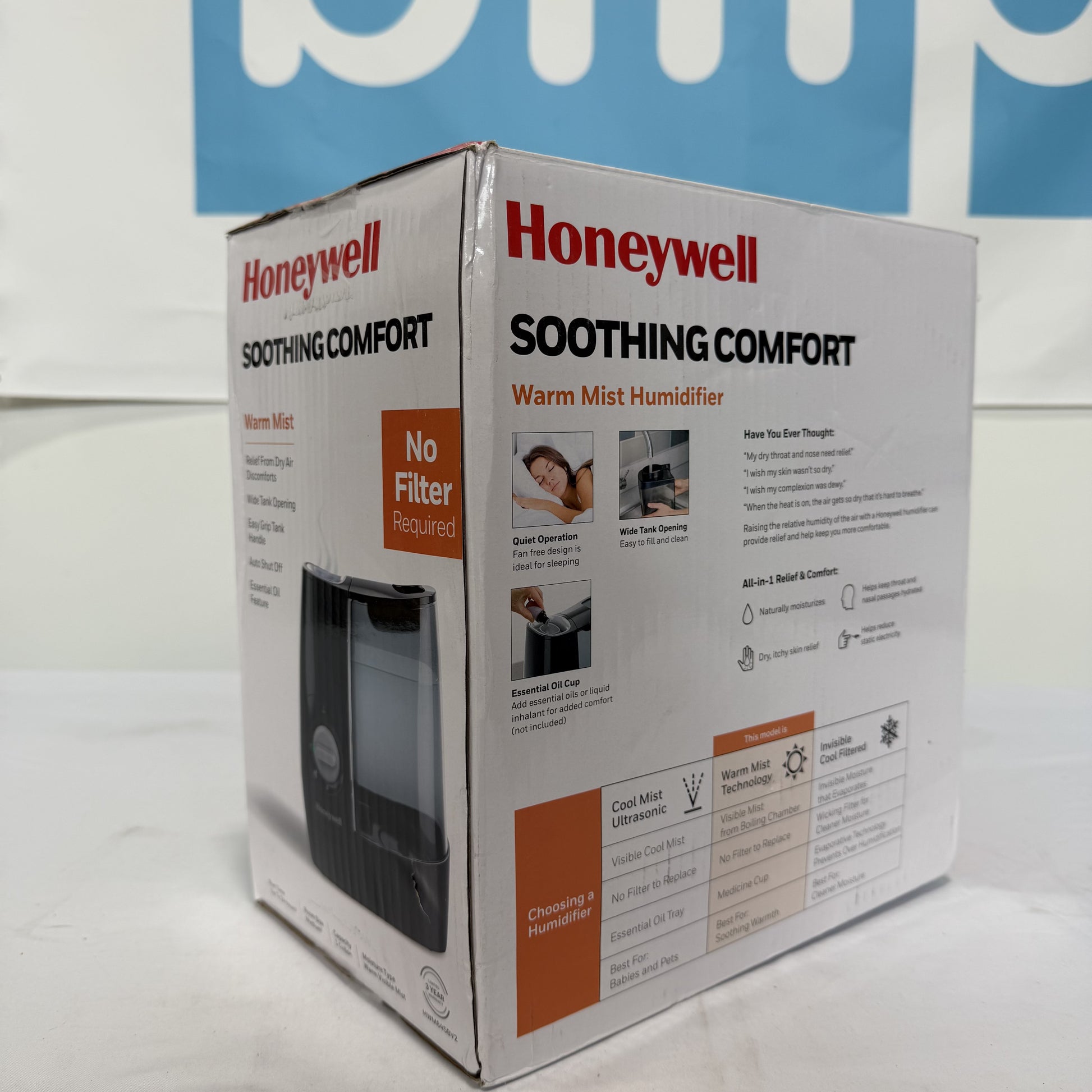 Honeywell Humidifier Box Back