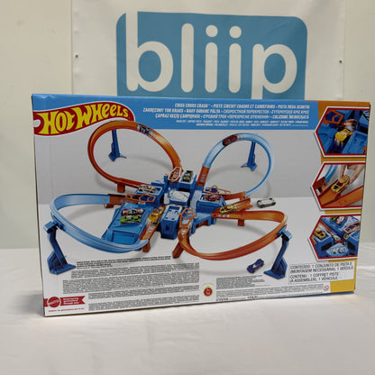 Hot Wheels Criss-Cross Crash Set Box Back
