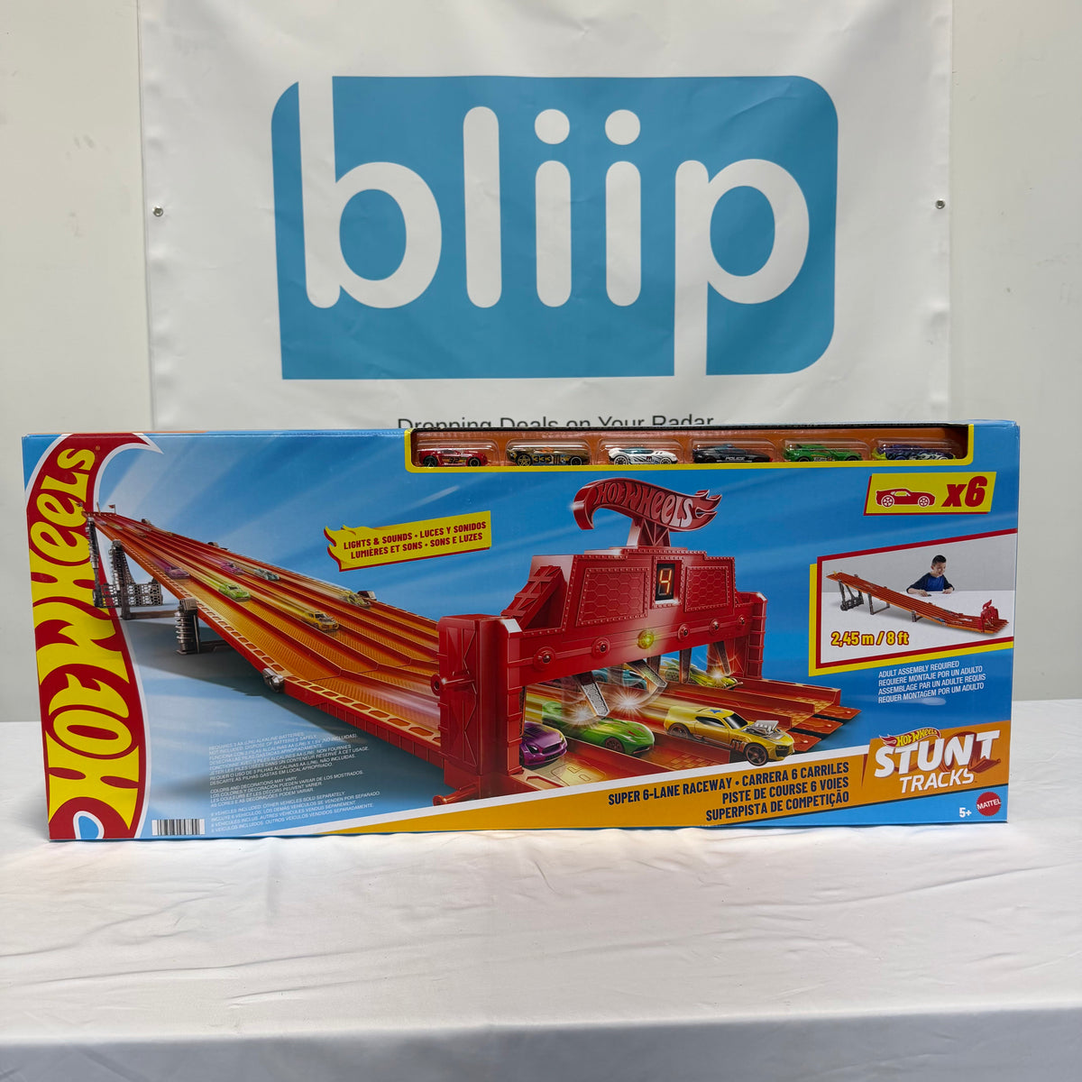 Hot Wheels Super 6 Lane Raceway Box Front