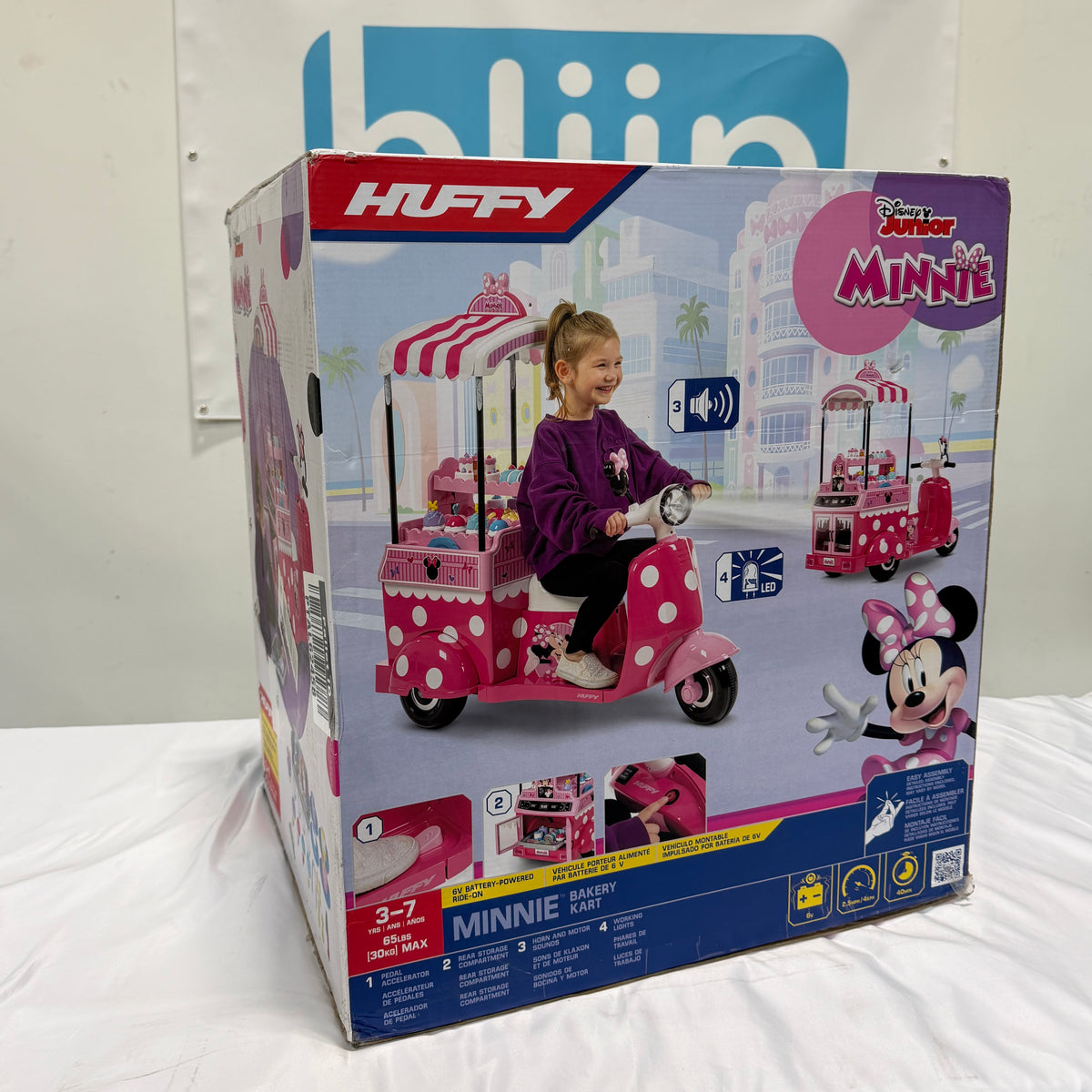 Huffy Disney Minnie Mouse Bakery Cart Box Side