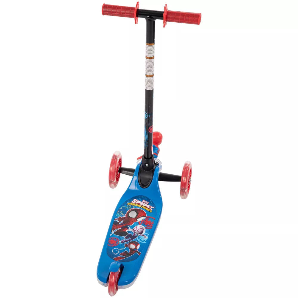 Huffy Marvel Spidey 3 Wheel Scooter Back View