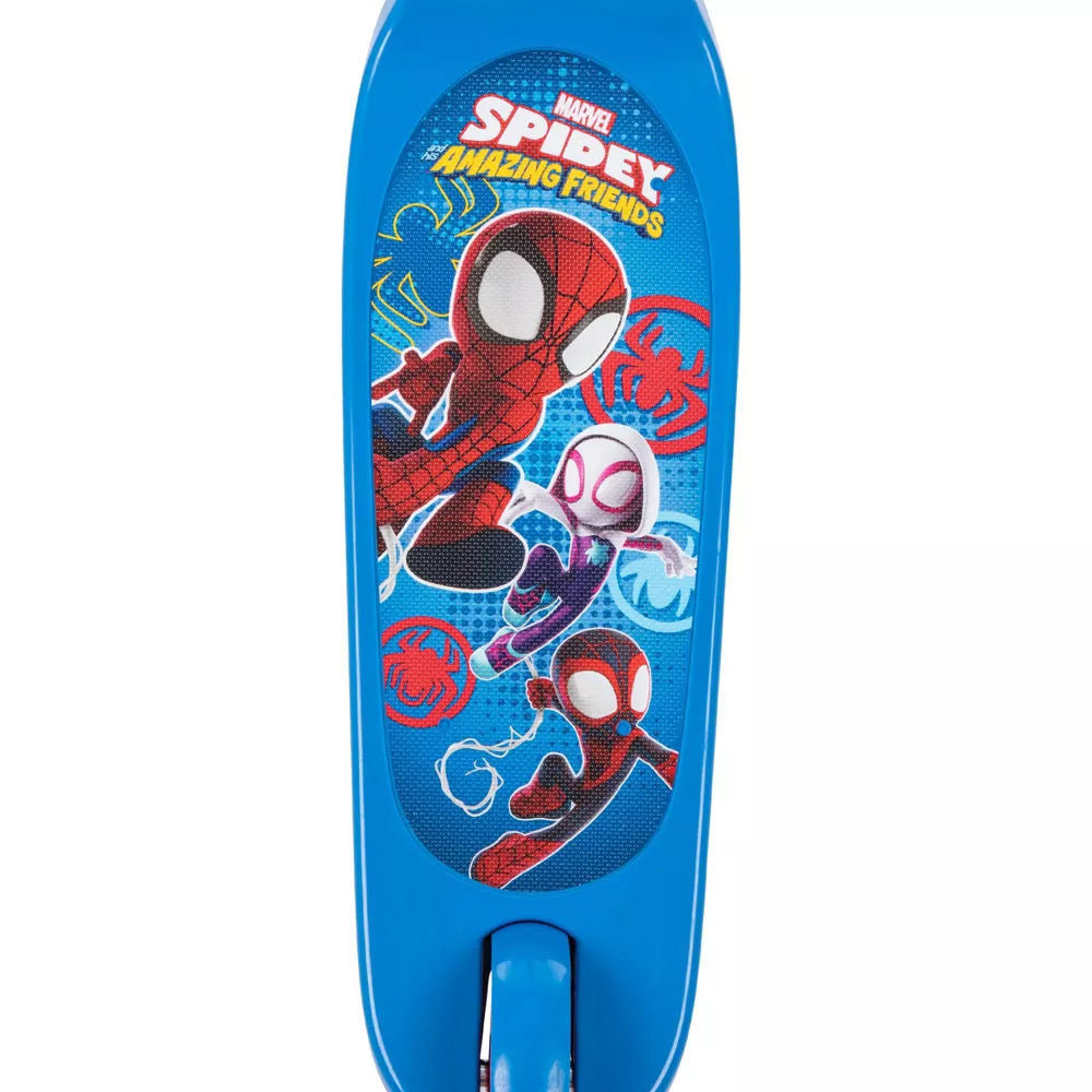 Huffy Marvel Spidey 3 Wheel Scooter Top View