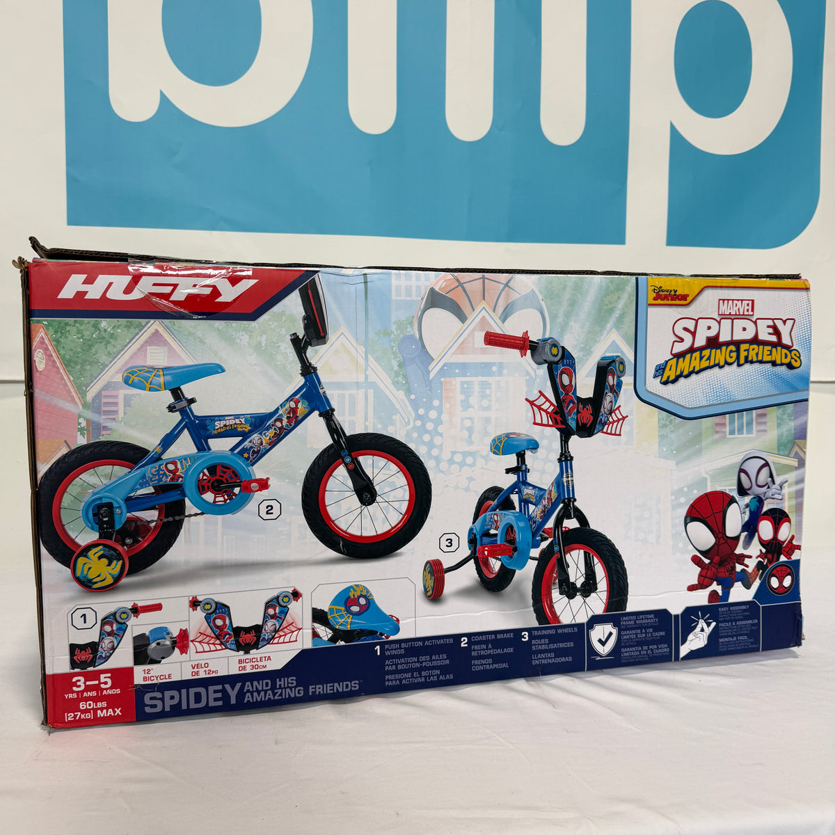 Huffy Marvel Spidey and His Amazing Friends Kid's Bike Box