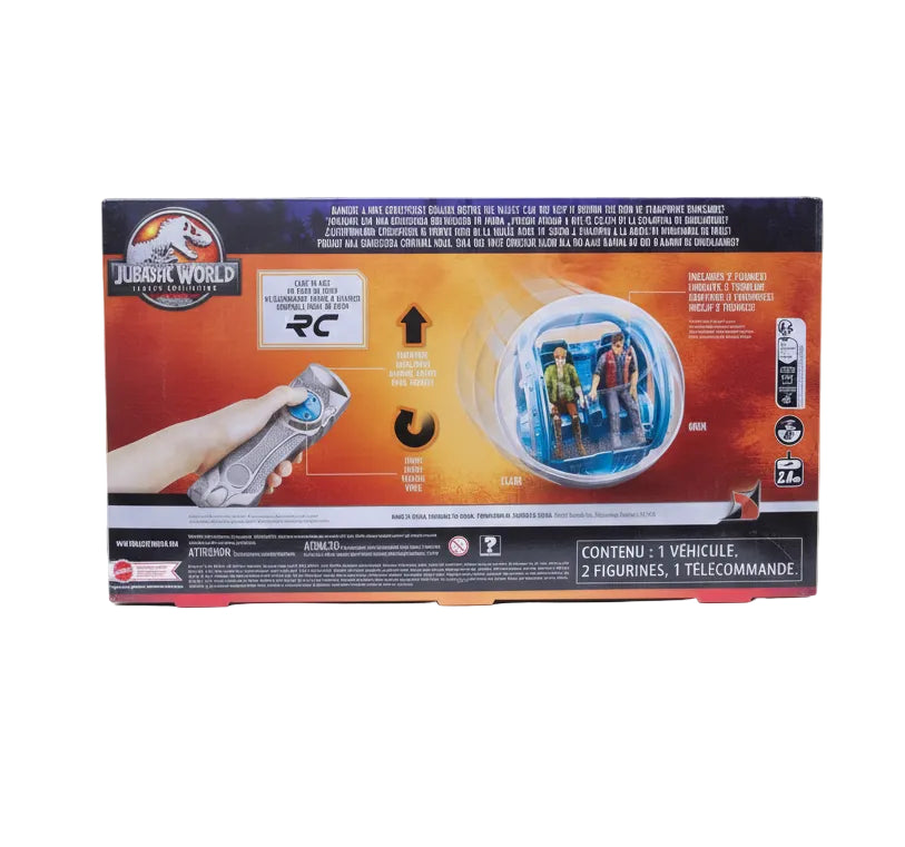 Jurassic World Gyrosphere RC Box Back