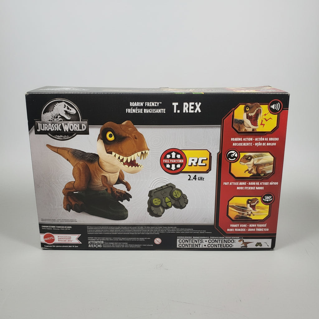 Jurassic World Remote Control T-Rex Box Back