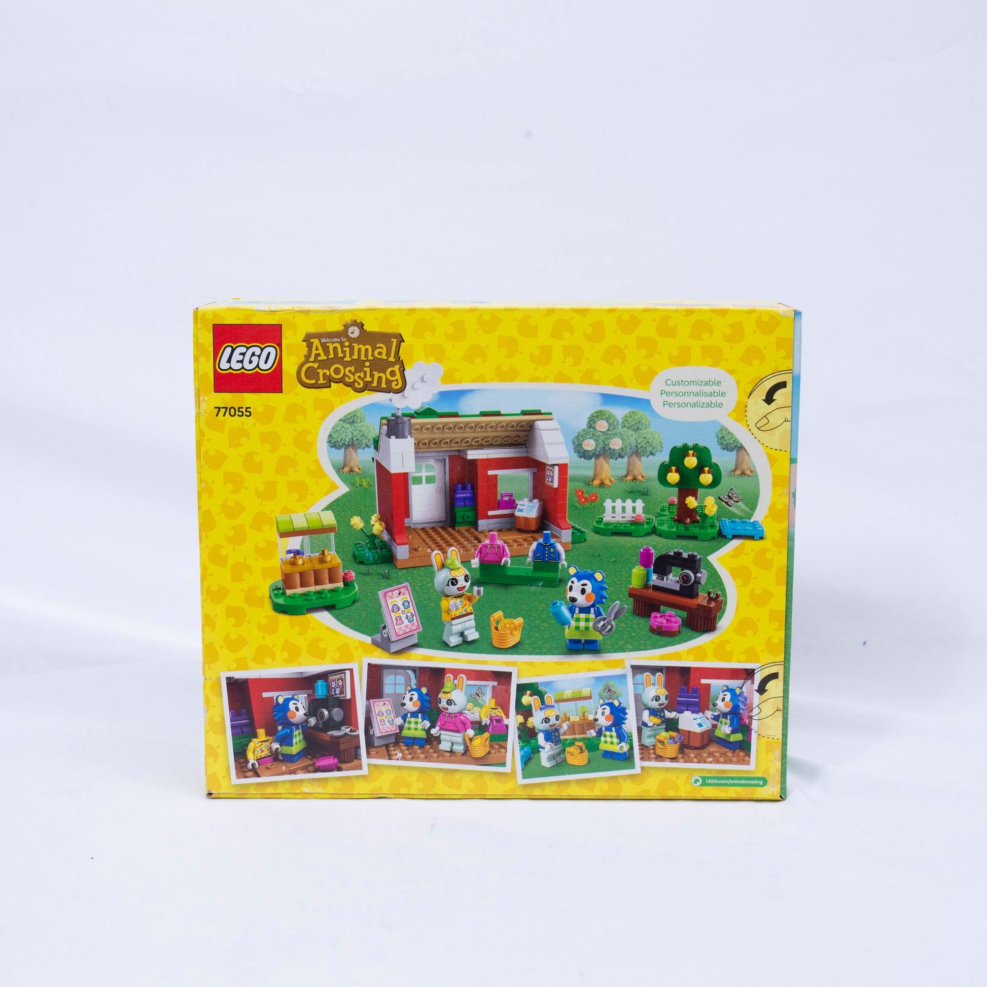 Lego Animal Crossing Clothing Box Back