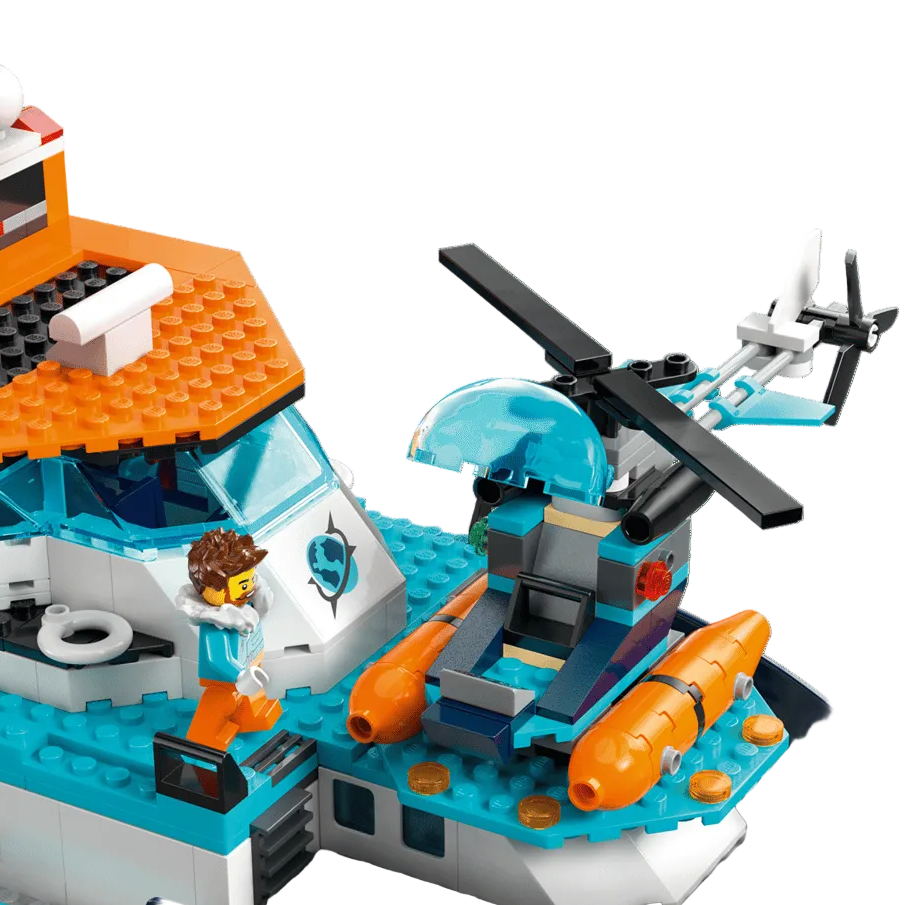 Lego City Arctic Explorer Ship Helicopter