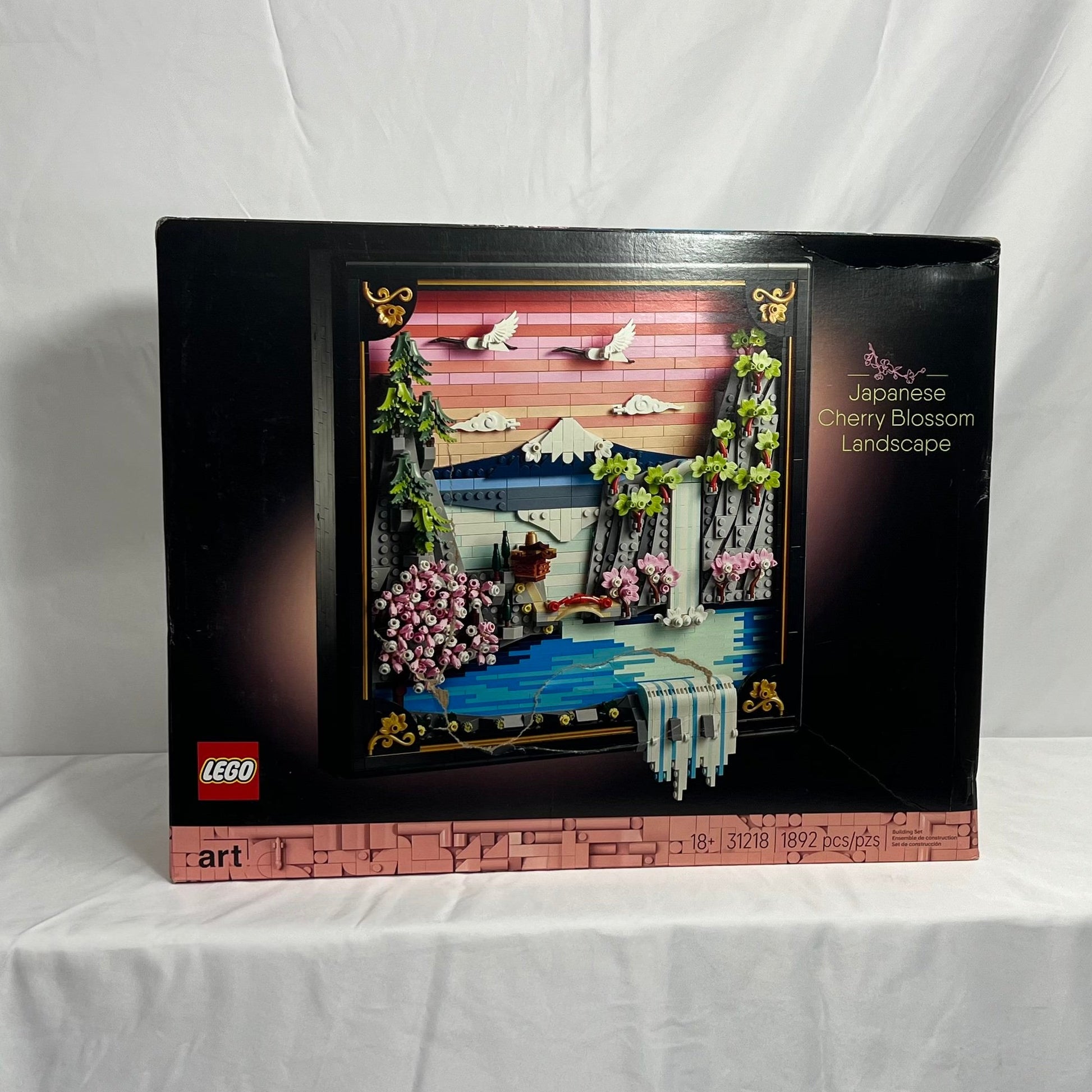 Lego Art Japanese Cherry Blossom Landscape Box Front