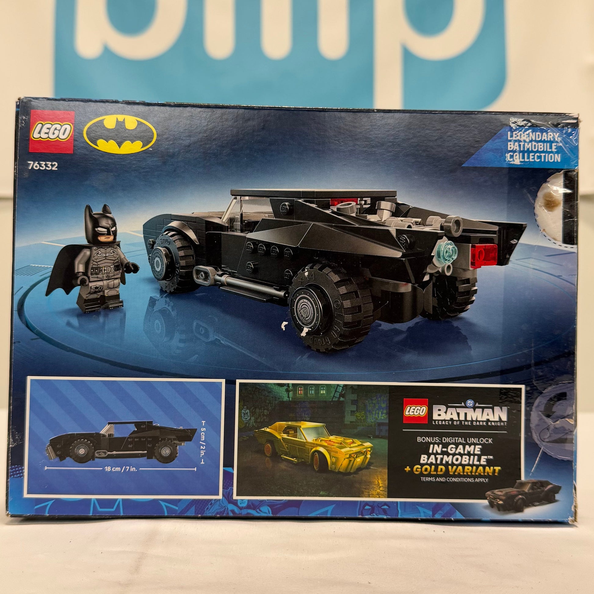 Lego Batman Batmobile Box Back