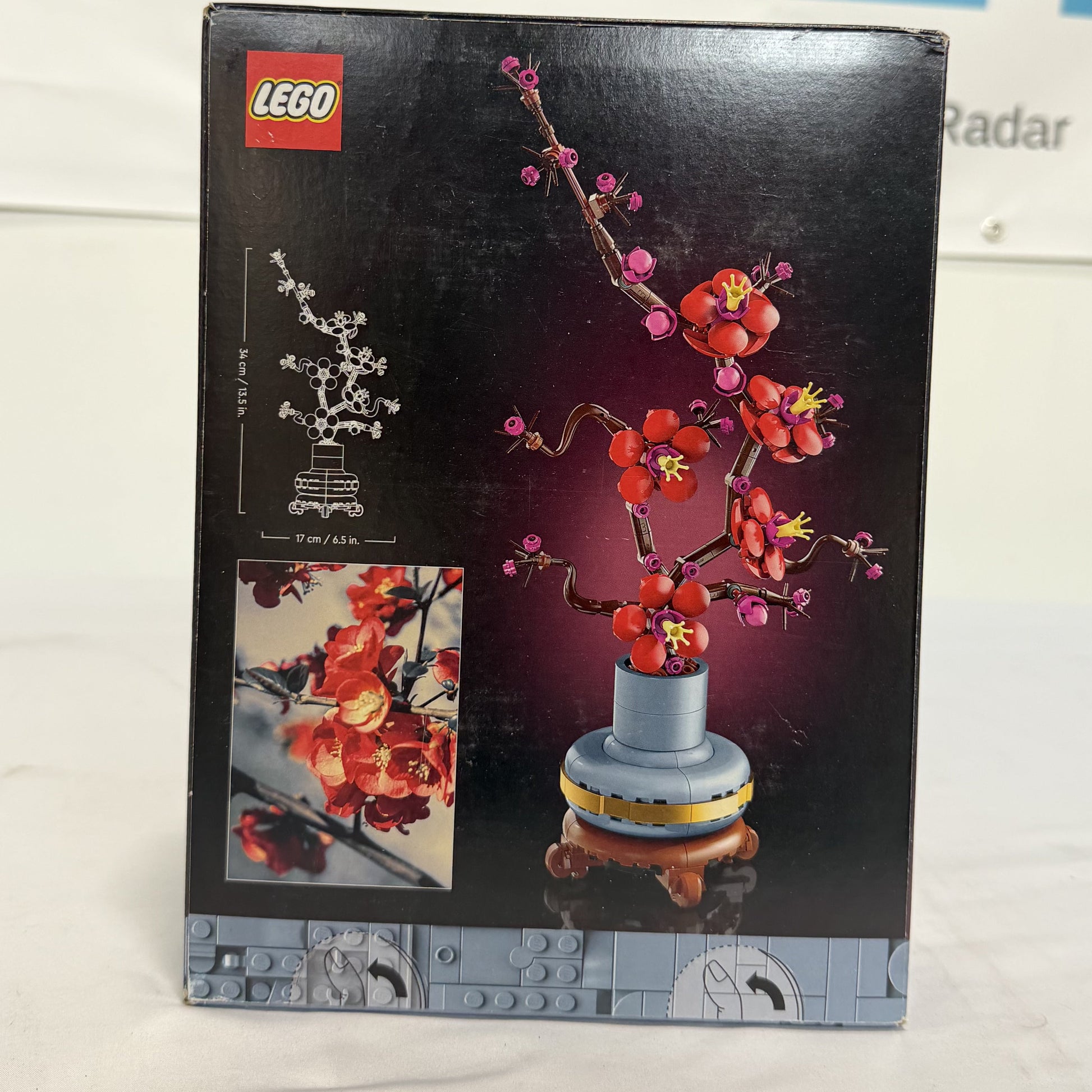 Lego Botanicals Plum Blossom Box Back
