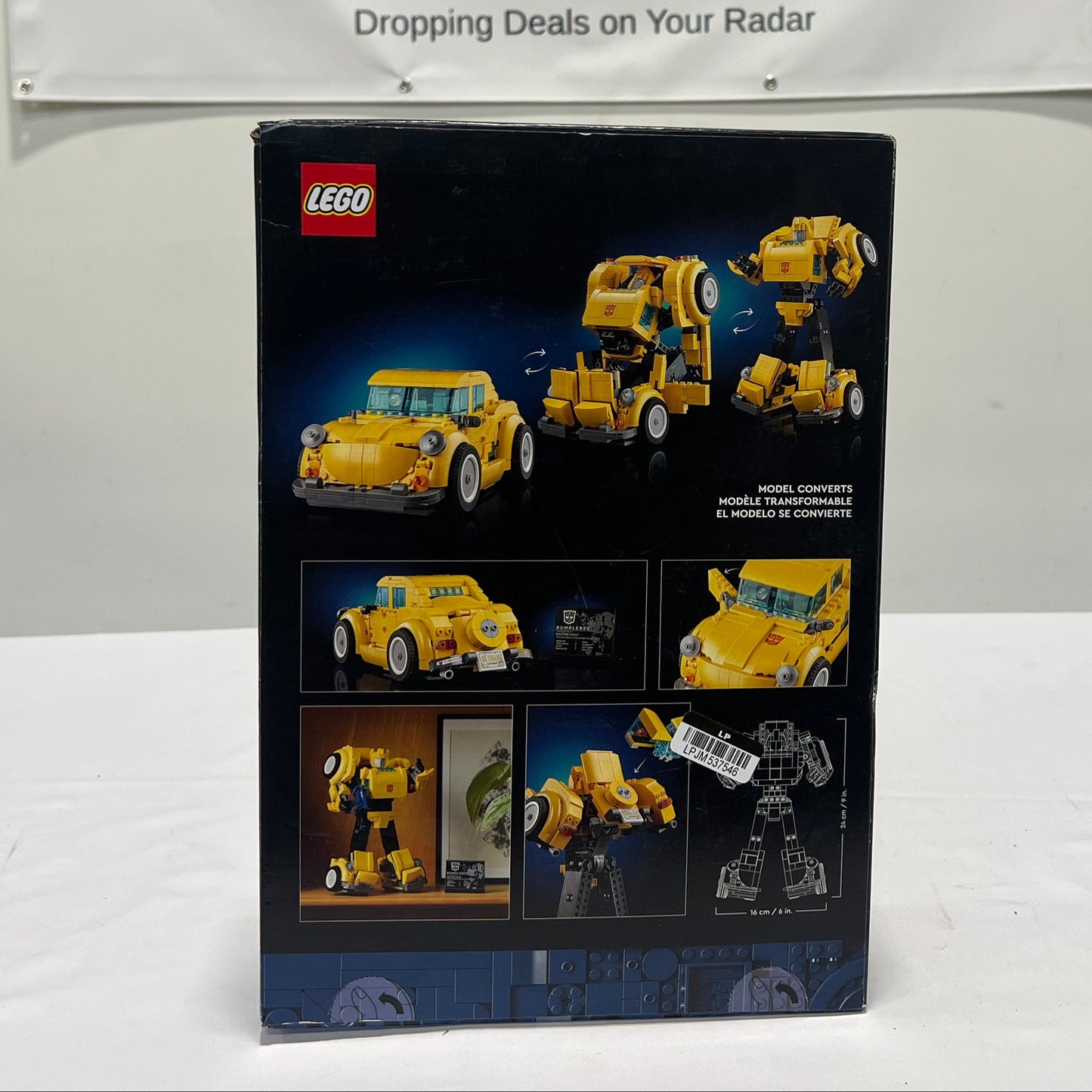 Lego Transformers Bumblebee Box Back