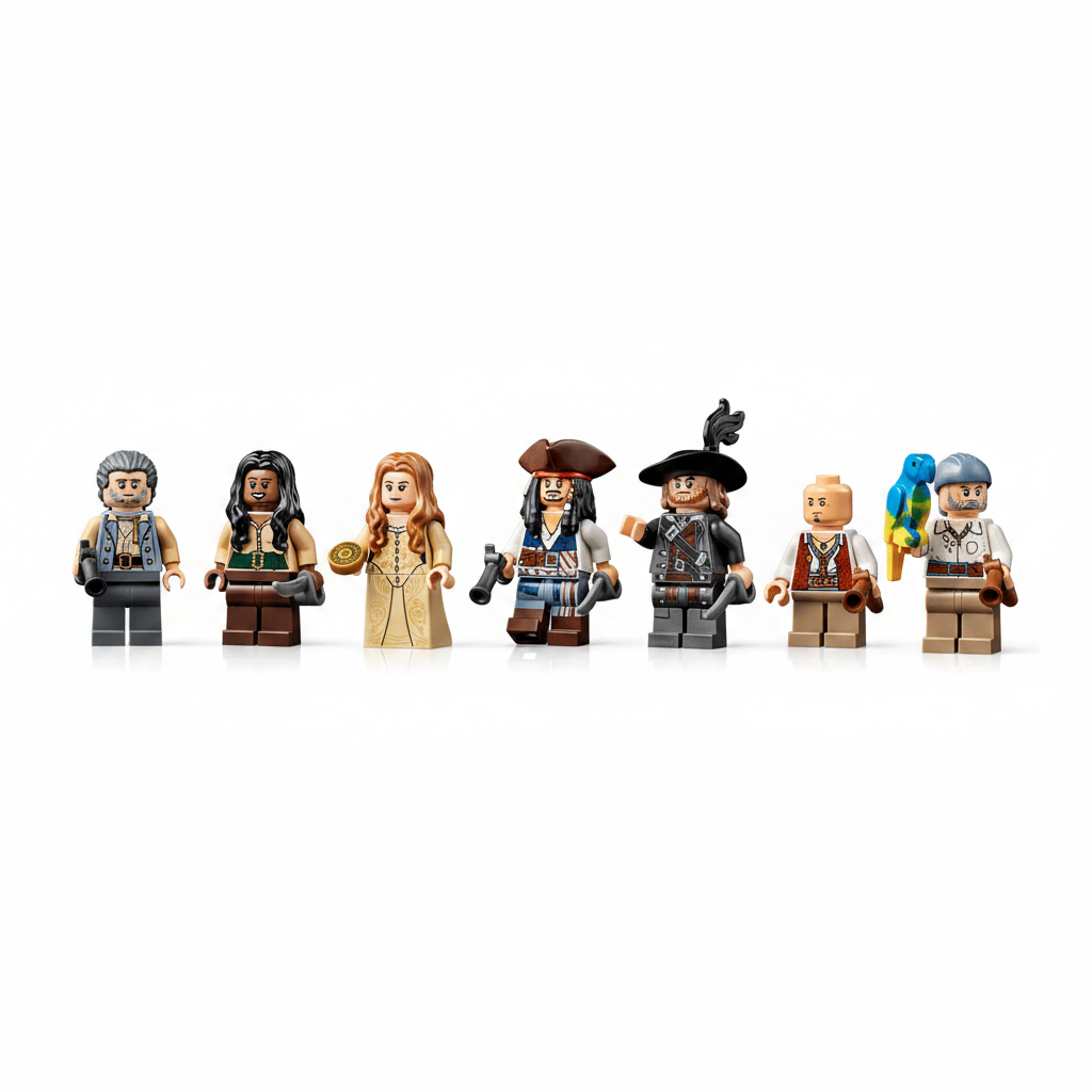 Lego Captain Jack Sparrow Pirate Ship Figures