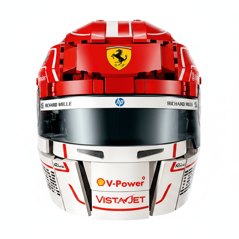 Lego Editions Charles LeClerc Helmet Front View