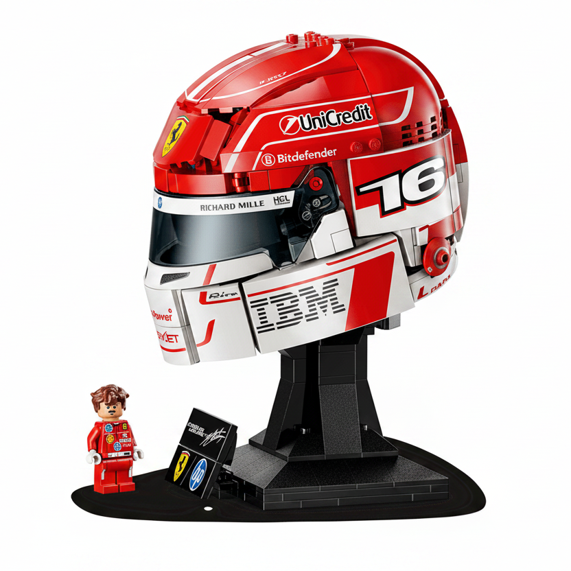 Lego Editions Charles LeClerc Helmet Side View