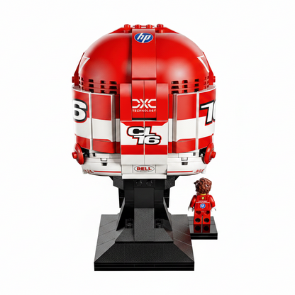 Lego Editions Charles LeClerc Helmet Back View