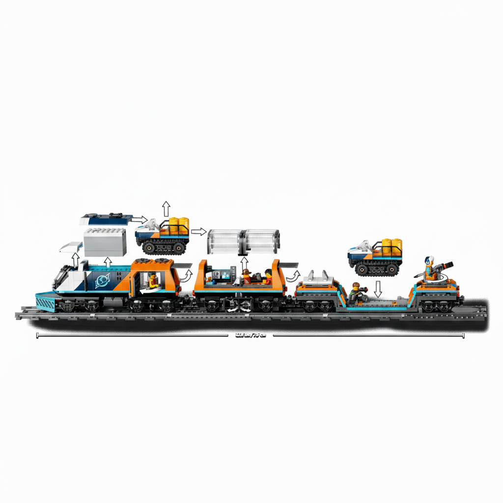 Lego City Arctic Explorer Train Remote Control