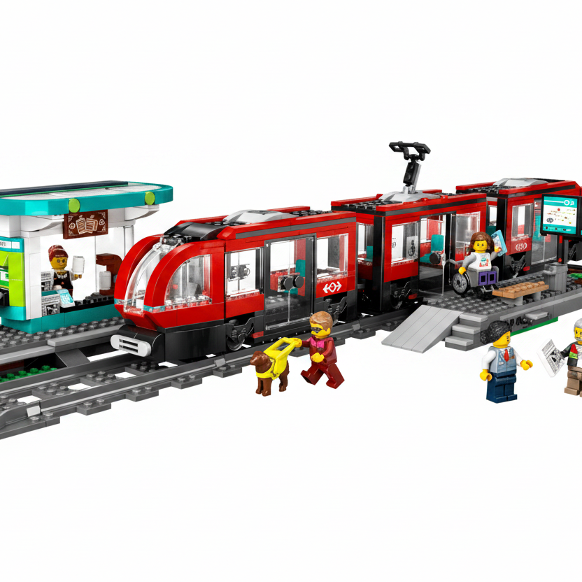 Lego City Downtown Streetcar Station