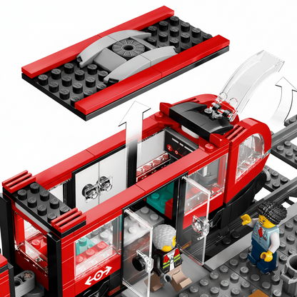 Lego City Downtown Streetcar Inside