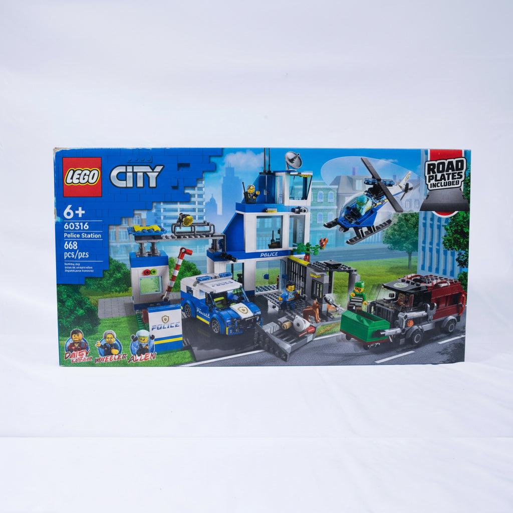 Lego City Police Station Box Front