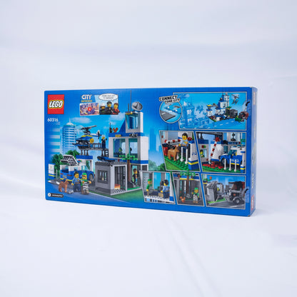 Lego City Police Station Box Back