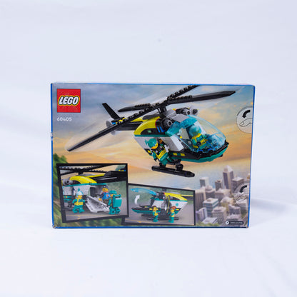 Lego City Emergency Rescue Helicopter Box Back