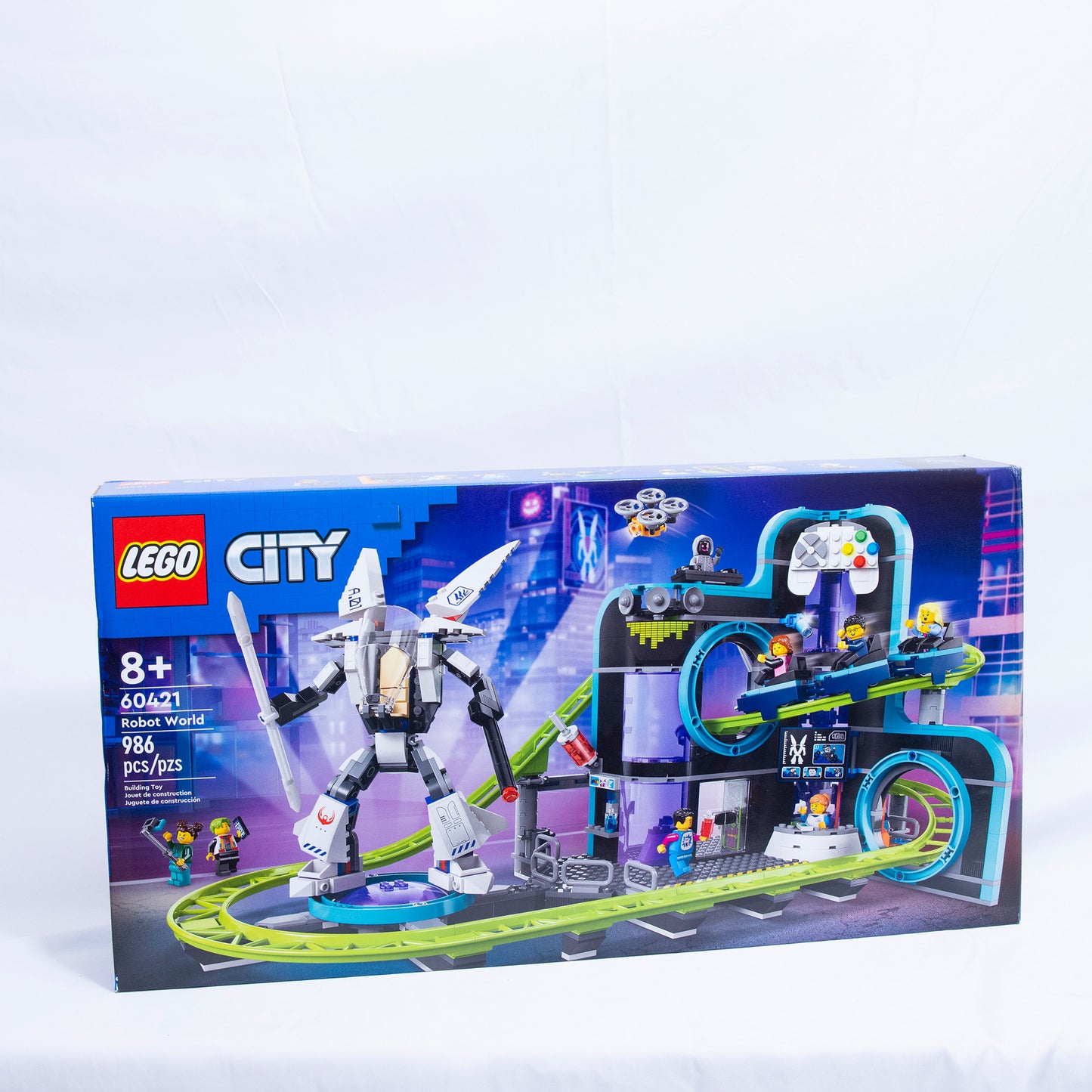 Lego City Robot World Roller Coaster Box Front