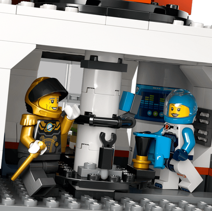 Lego City Space Base and Rocket Launchpad Inside