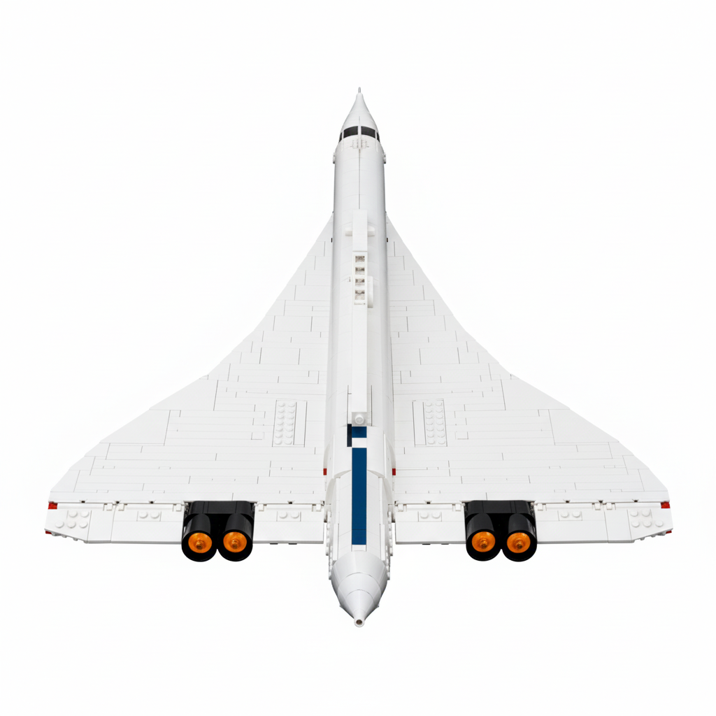 Lego Concorde Set Back View