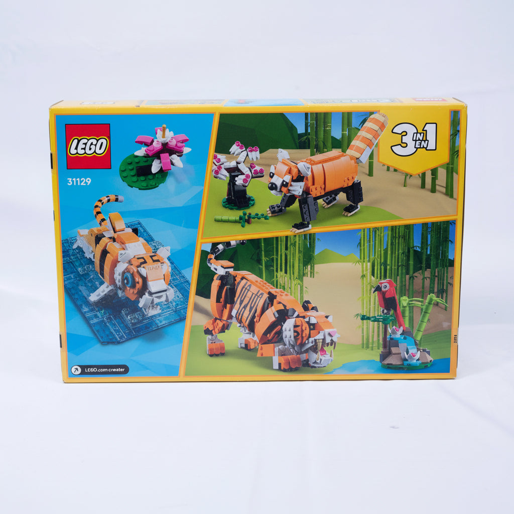 Lego Creator Majestic Tiger Box Back