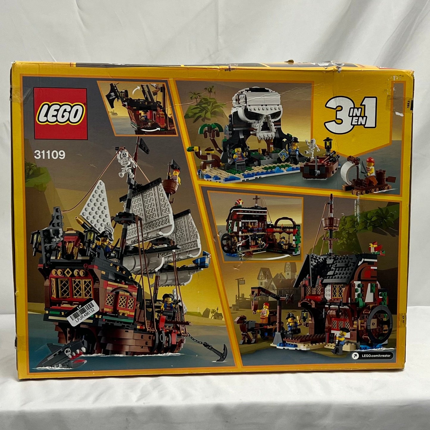 Lego Creator Pirate Ship Box Back