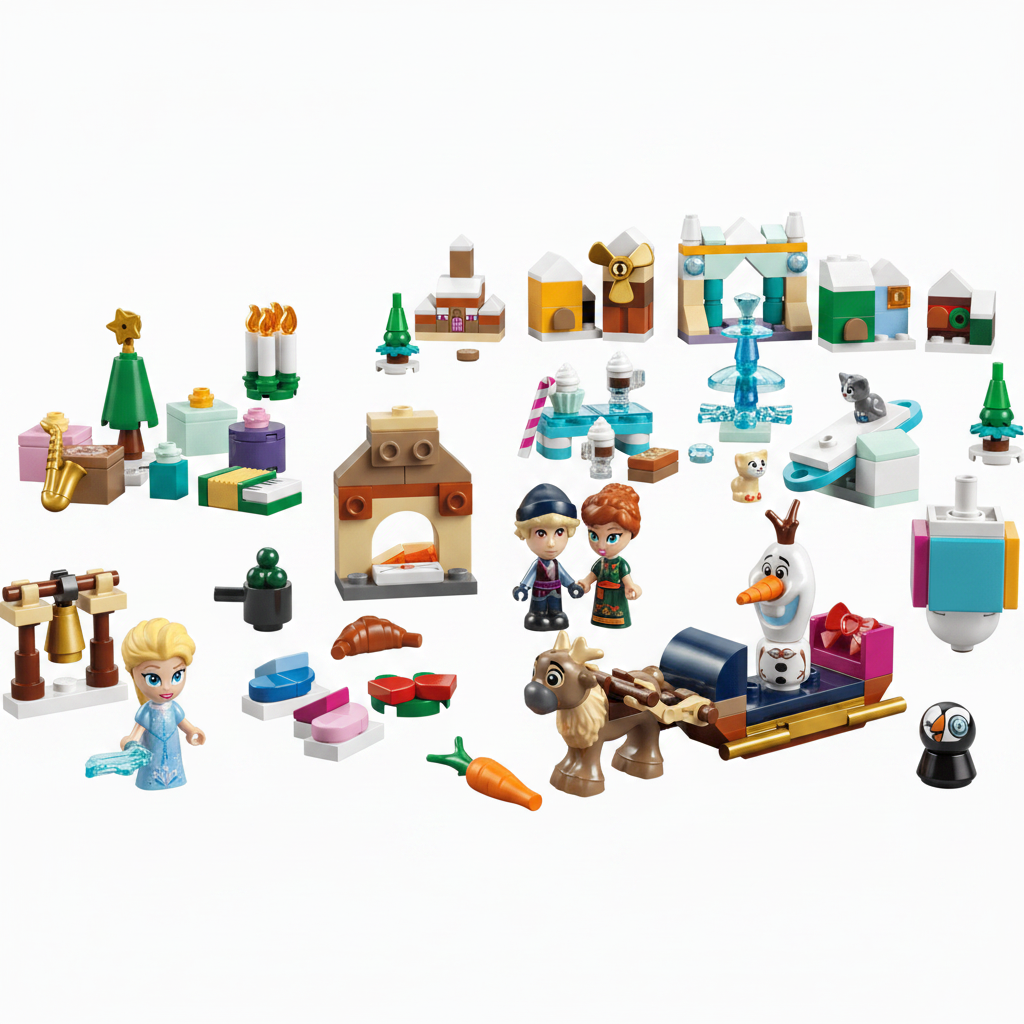 Lego Disney Frozen Advent Calendar Pieces