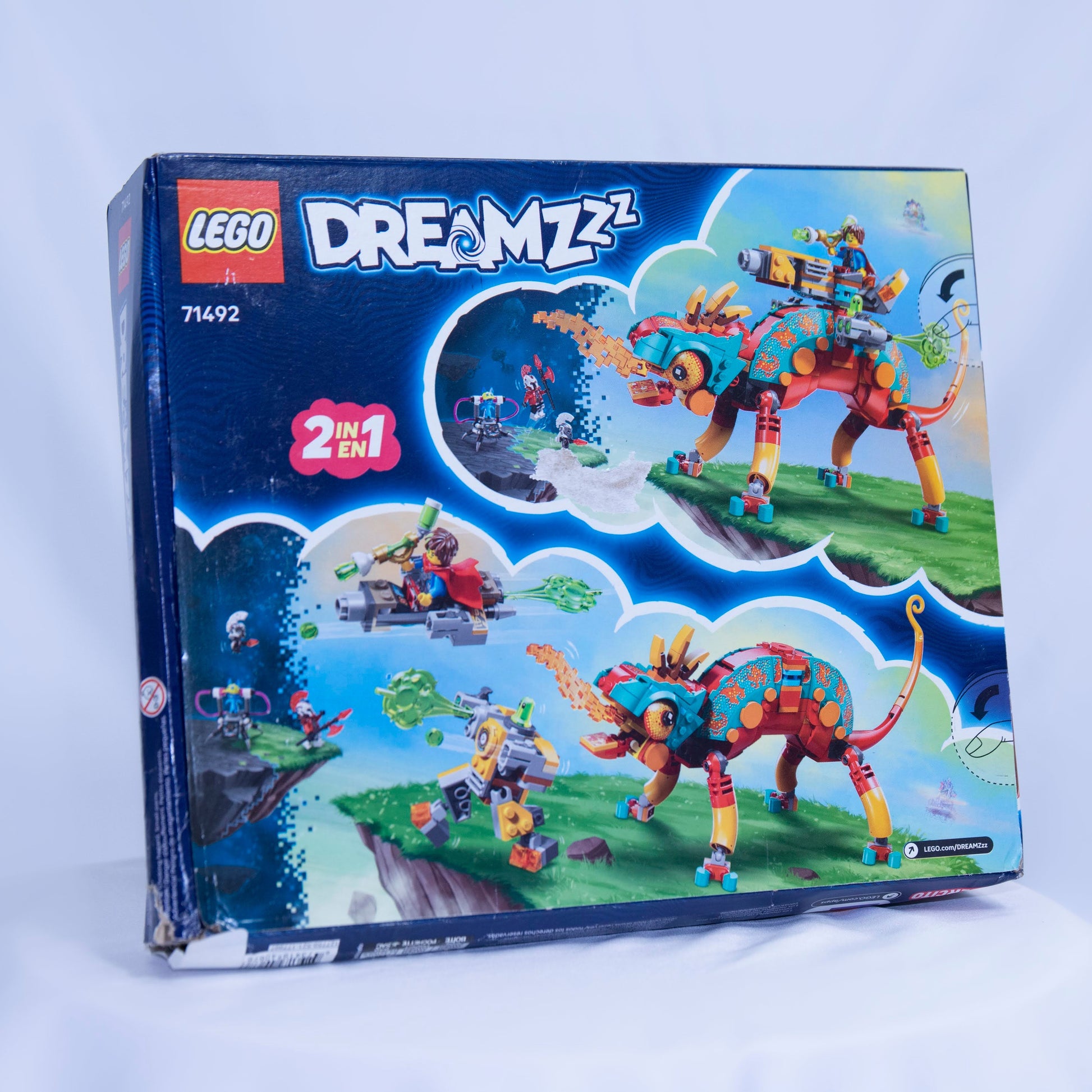 Lego Dreamzzz Mateo Fire Chameleon Box Back