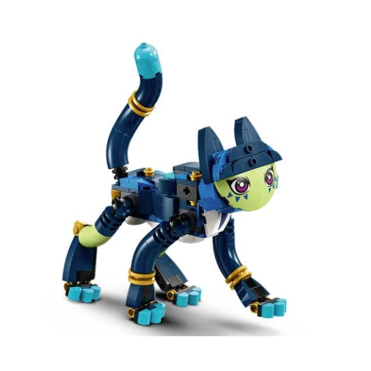Toy figure of a blue and green character 