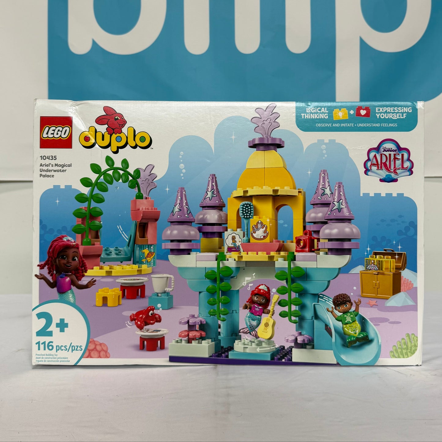 Lego Duplo Ariel Underwater Palace Box Front