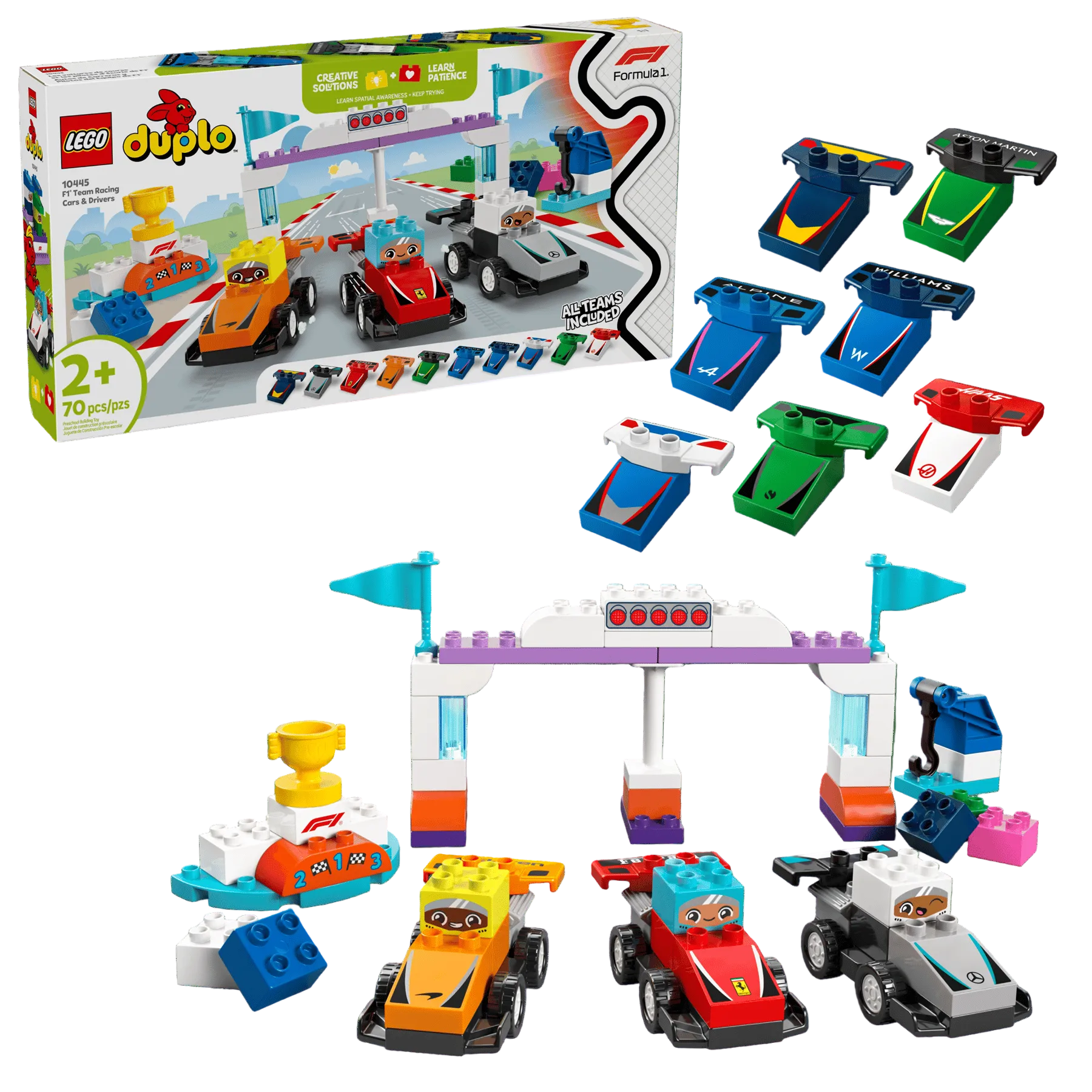 Lego Duplo F1 Team Race Cars