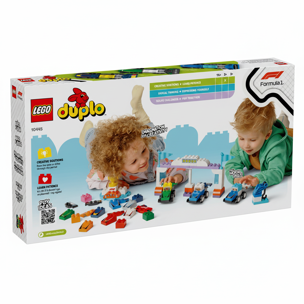 Lego Duplo F1 Team Race Cars Box