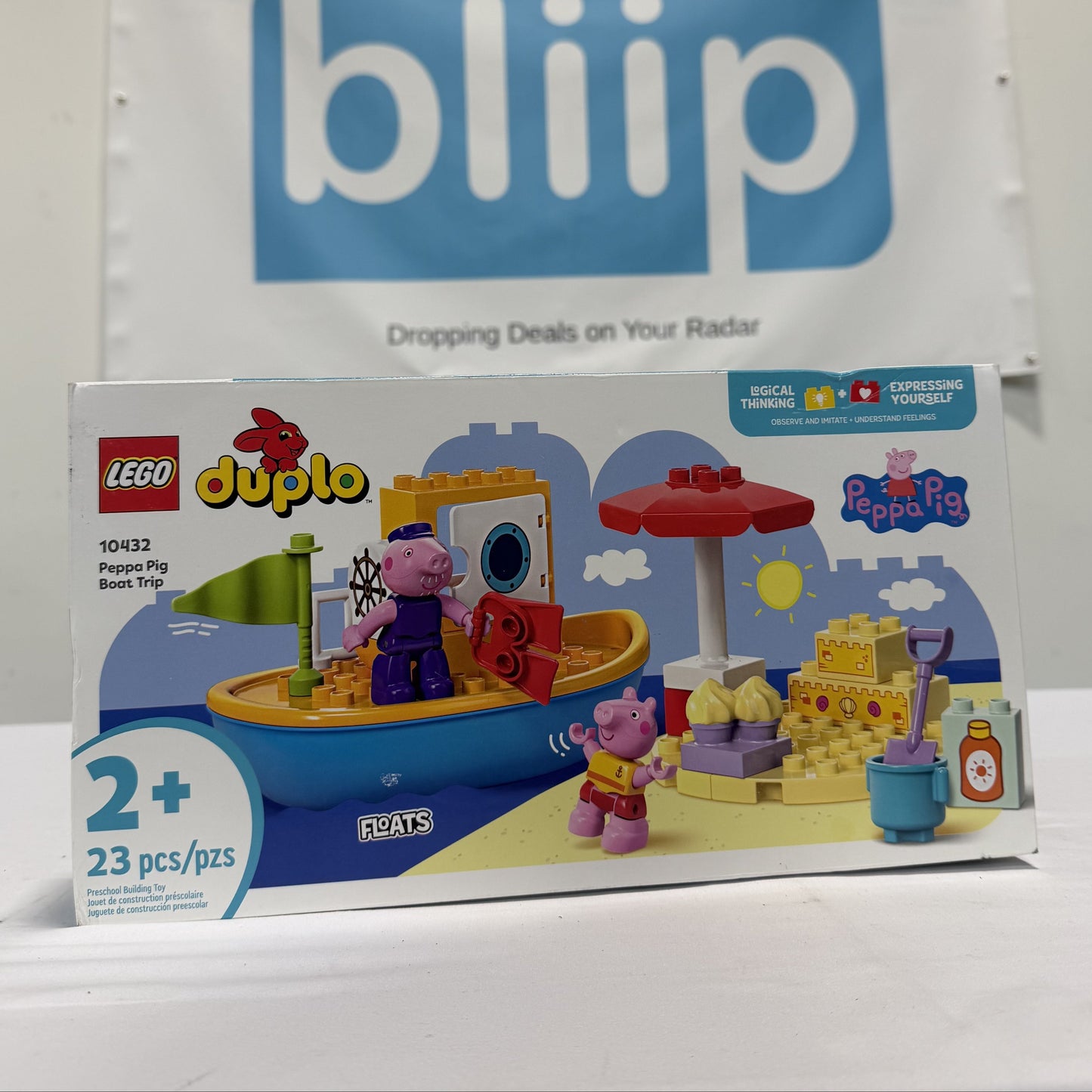 Lego DUPLO Peppa Pig Boat Box Front