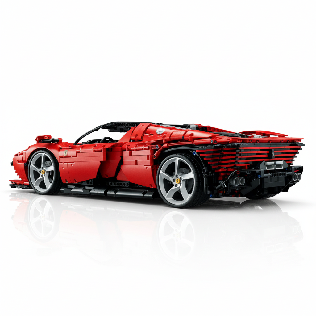 Lego Technic Ferrari Daytona Rear Angle
