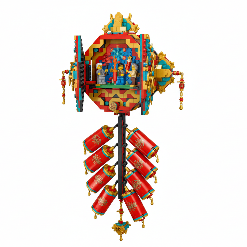Lego Fortune Firecracker Opened