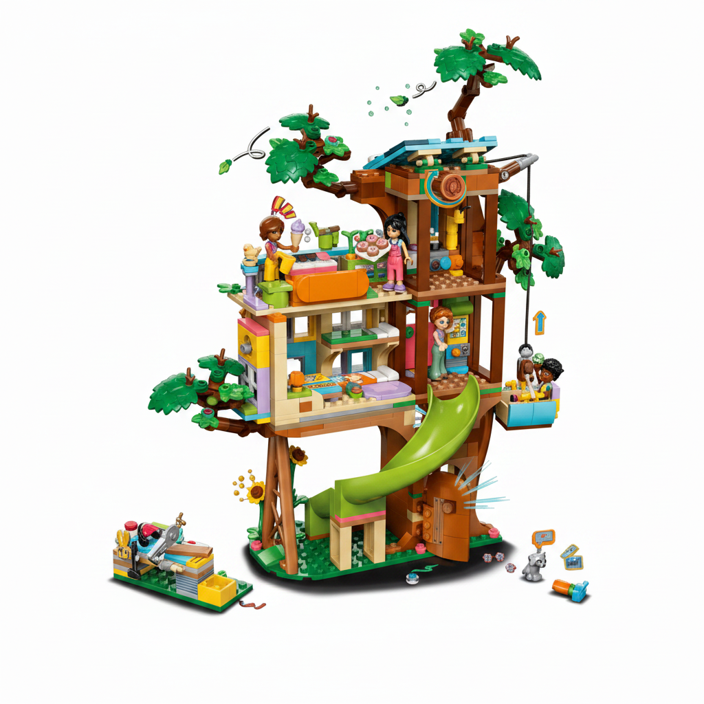 Lego Friends Treehouse Hangout Inside
