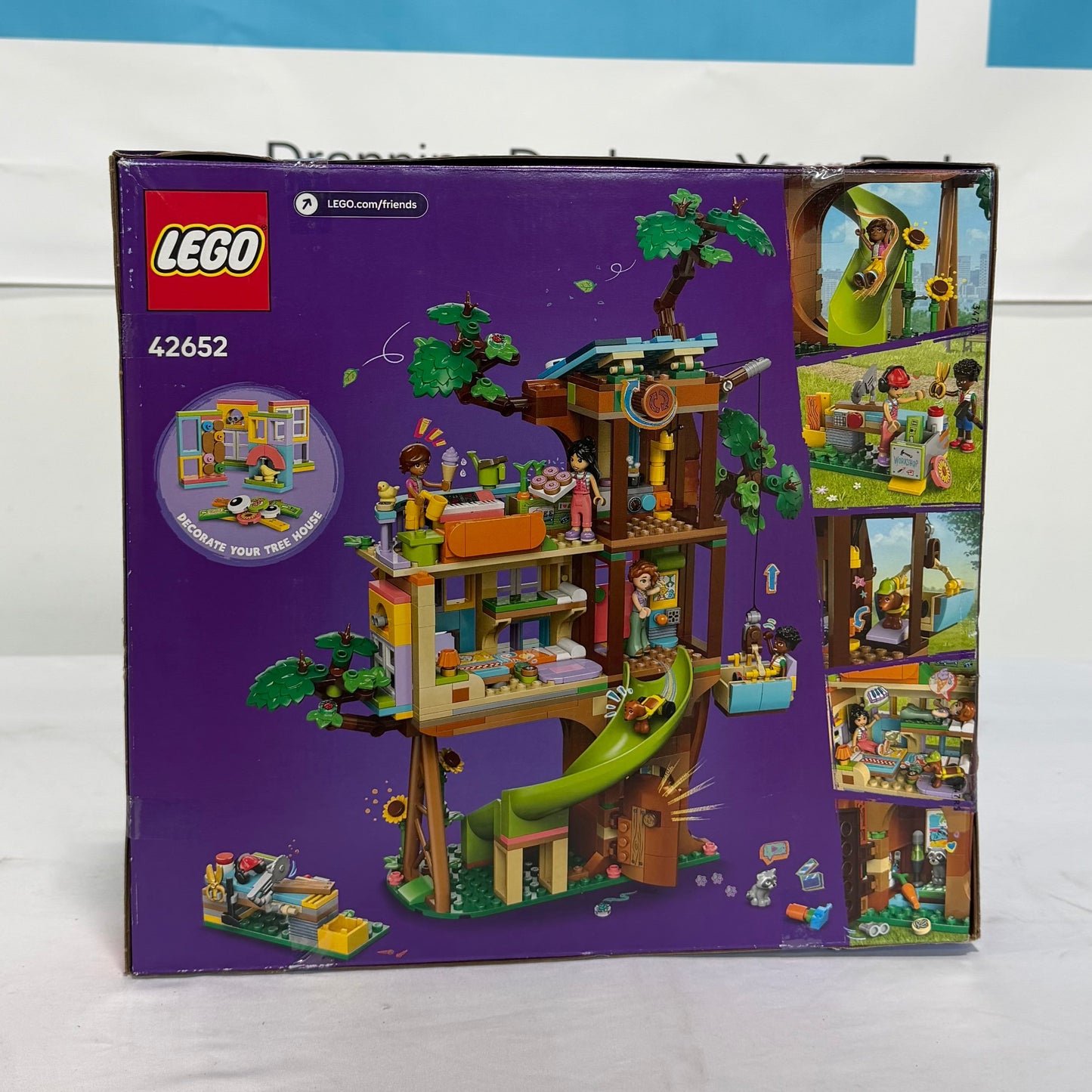 Lego Friends Treehouse Hangout Box Back