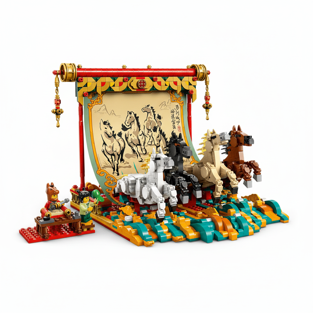 Lego Galloping Horse Canvas