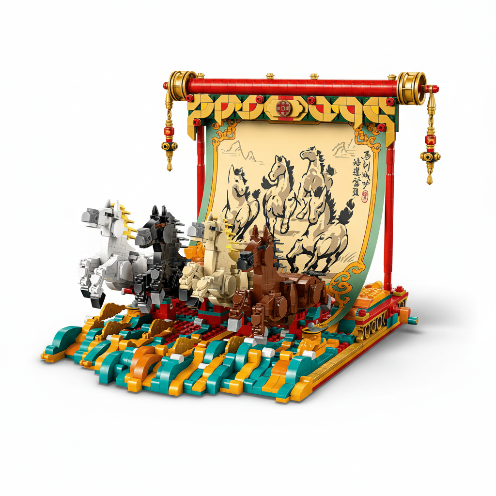 Lego Galloping Horse Canvas