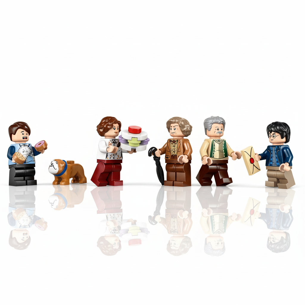Lego Harry Potter Aunt Marge's Visit Figures