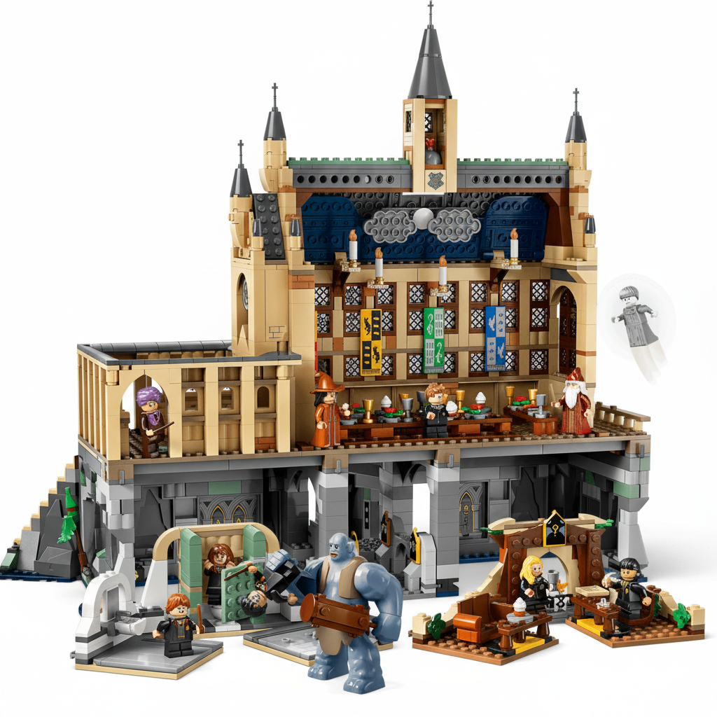 Lego Harry Potter Hogwart's Castle The Great Hall Inside