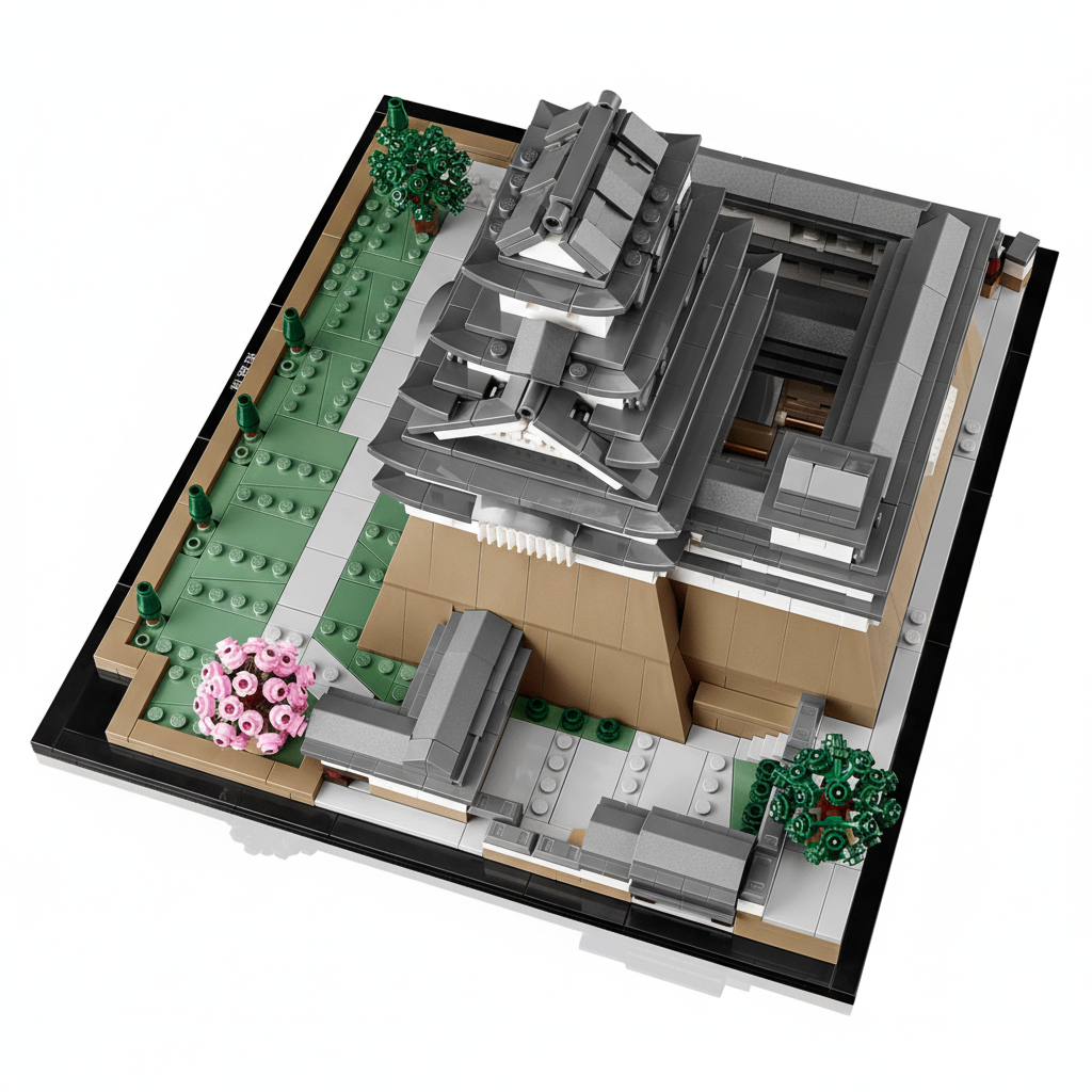 Lego Himeji Castle Overhead view